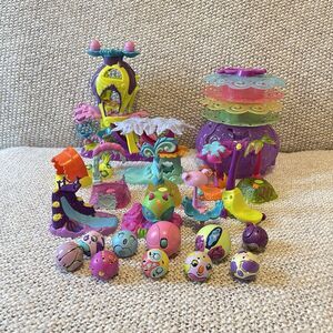 SpinMaster Zoobles‎ Lot 24 Pc Zoobles Animals 11 Habitat Playsets Extras